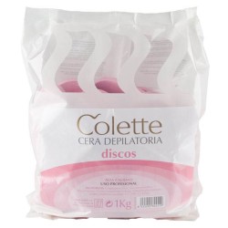 Cire Colette en disques, rose, pâte, bl/1kg Mix - 1