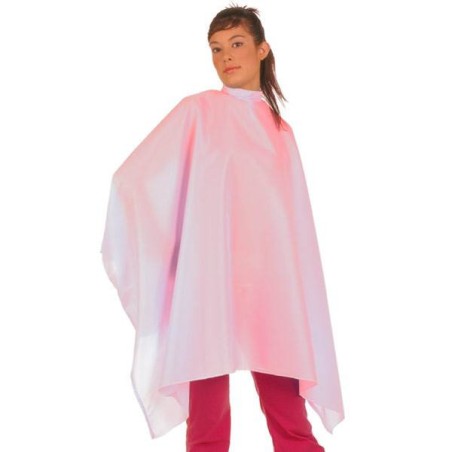 Peignoir Nylon Rectangulaire avec Manches Rose Mix - 1