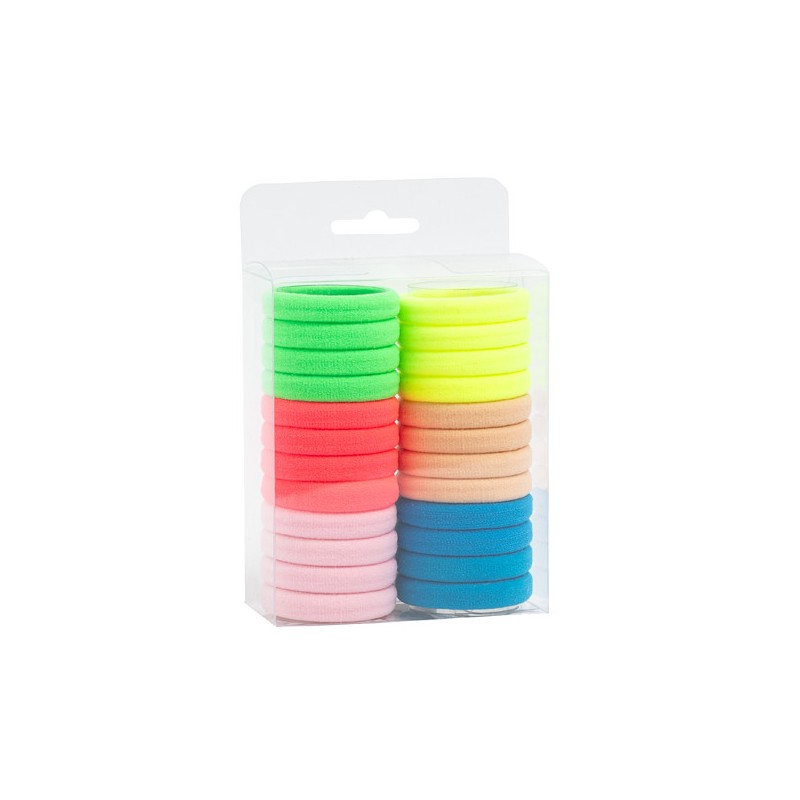 Haargummis Bunt (Packung 24 Stk.) Mix - 1