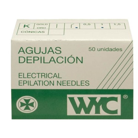 Abwinkelbare Depilationsnadel WYC K3 1 C/50 U. in B/2U. Mix - 1