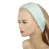 Turbant Rínxol Tancament Velcro Blau Cotó Mix - 1