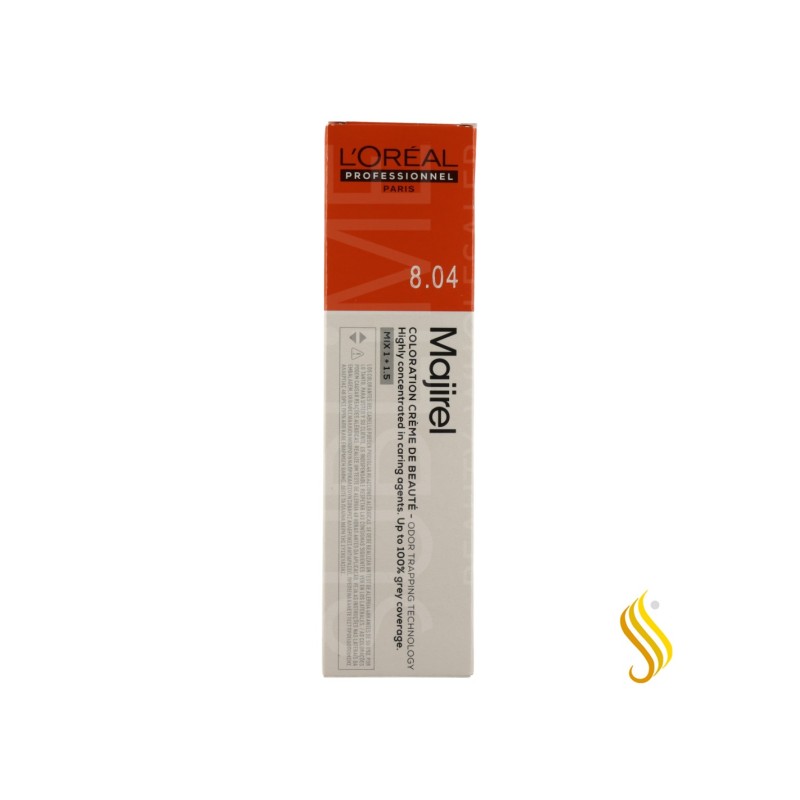 L'Oréal Majirel 8.04 - Rubio Claro Natural Cobrizo 60 ml L'Oréal - 1