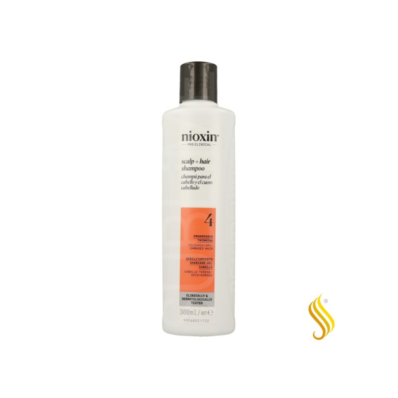 Wella Nioxin Champú Sys 4 Cabello Teñido/Seco/Dañado 300 ml Wella - 1