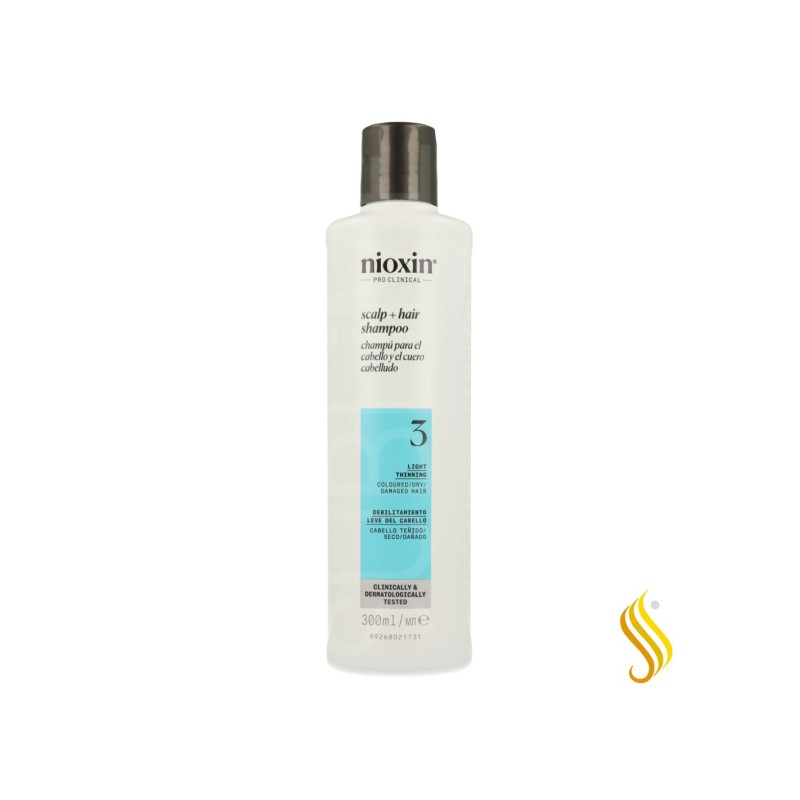 Wella Nioxin Champô Sys3 Cabelo Pintado, Seco e Danificado 300Ml Wella - 1