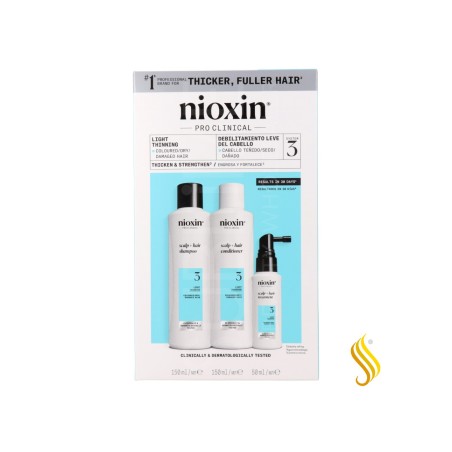 Wella Nioxin Trial Kit Sistema 3 Cabelo Colori do com Desbaste Ligeiro Wella - 1