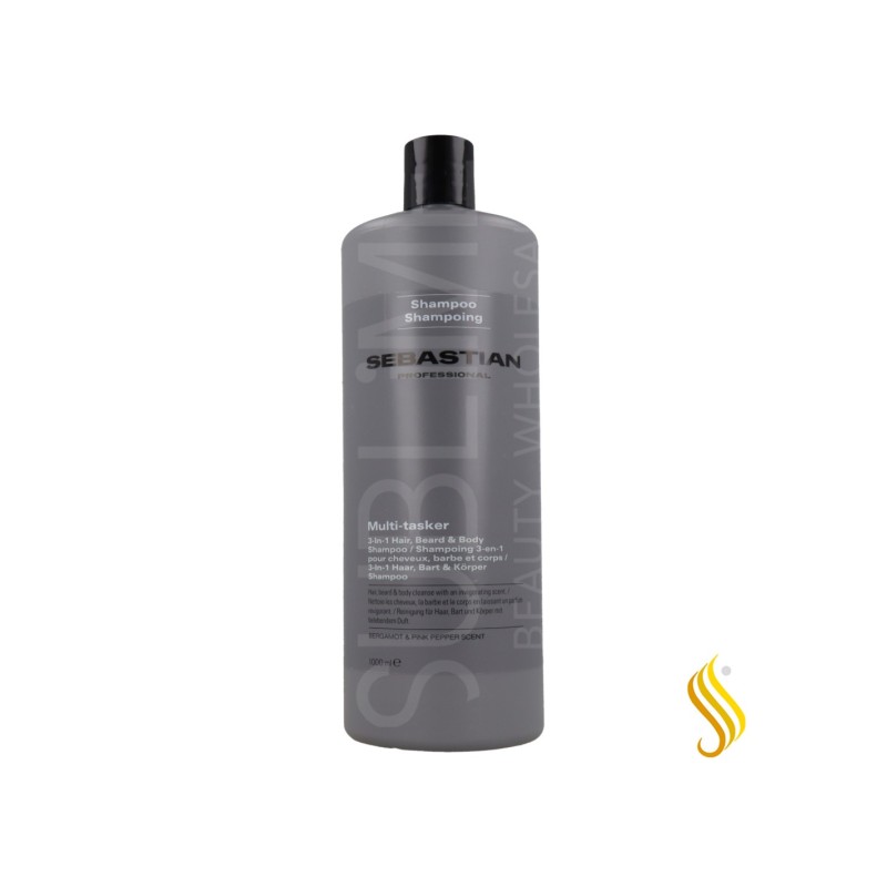 Sebastian Multi-Tasker 3 en 1 Champú Barba y Cuerpo 1000 ml Sebastian - 1