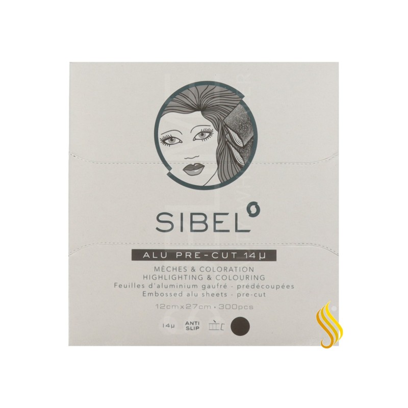 Sinelco Sibel Aluminiumfolien Vorgestanzt Schwarz 12 × 27 cm – 300 Stk Sinelco - 1