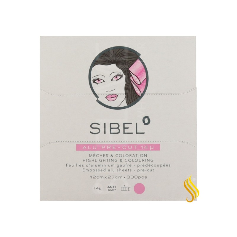 Sinelco Sibel Folhas Alumínio Pré-Cortado Rosa 12 × 27 cm – 300 un Sinelco - 1