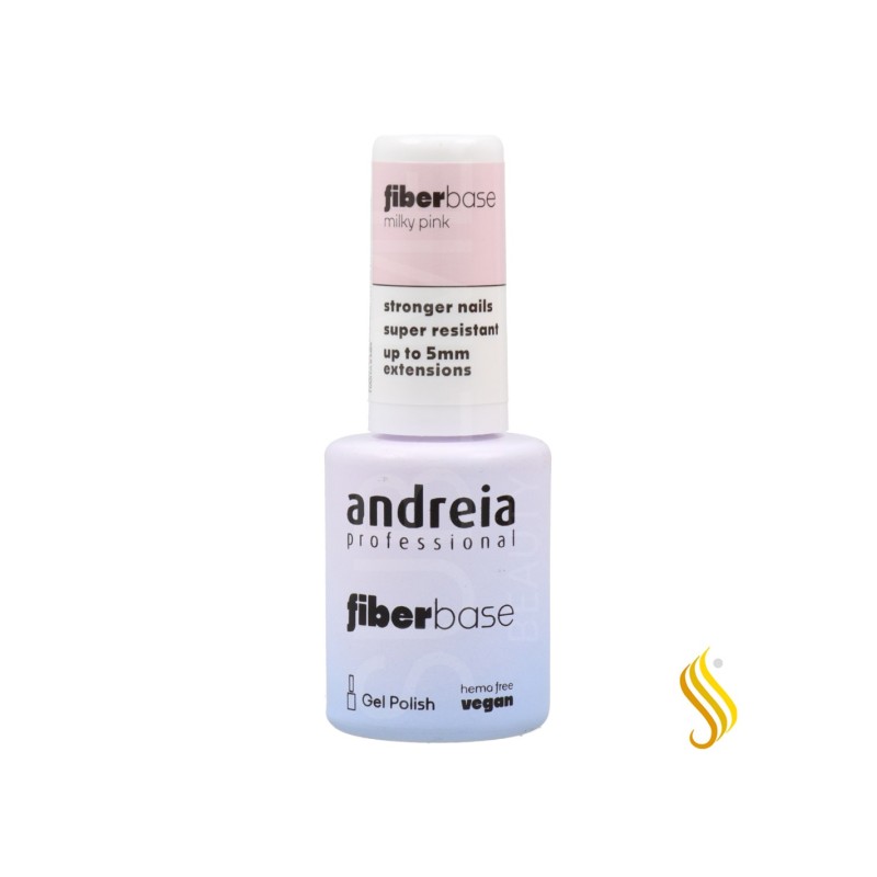 Andreia Gel Polish Fiber Base Cor Milky Pink 10.5 ml Andreia - 1