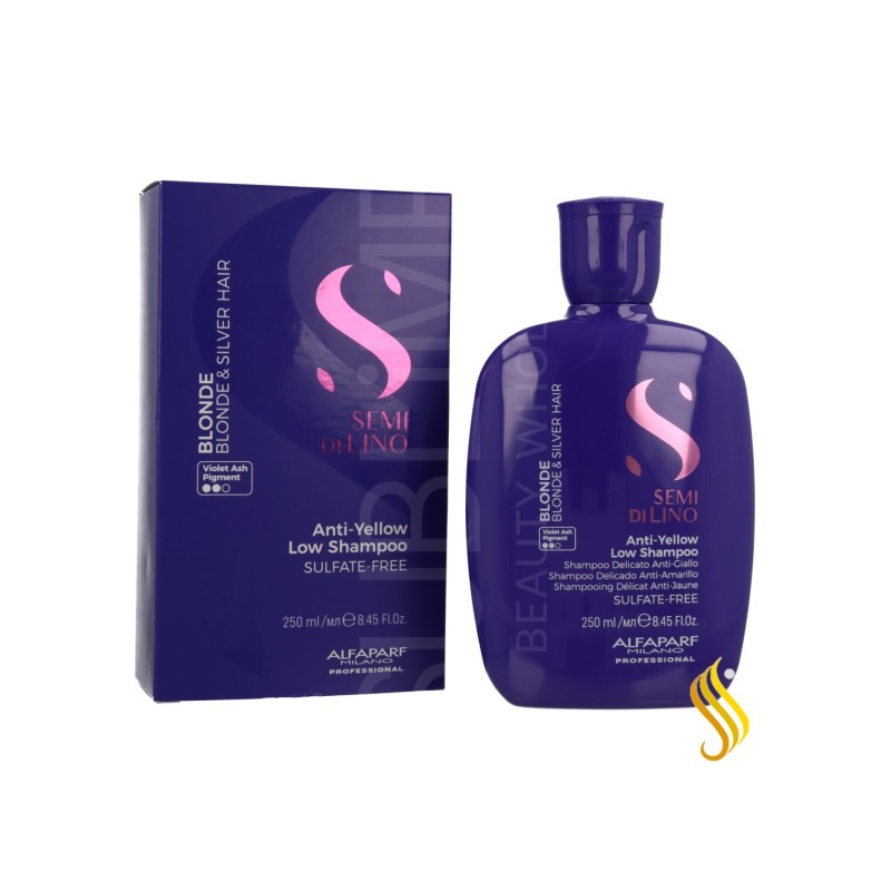 Alfaparf Semi di Lino Blonde Champú Delicado Matizador Anti-Amarillo 250 ml Alfaparf - 1