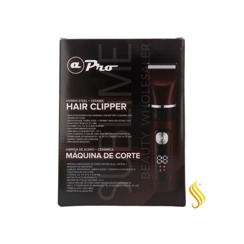 Albi Pro Haarschneidemaschine Clipper Hybrid Steel+Ceramic Grau (2873G) Albi - 1