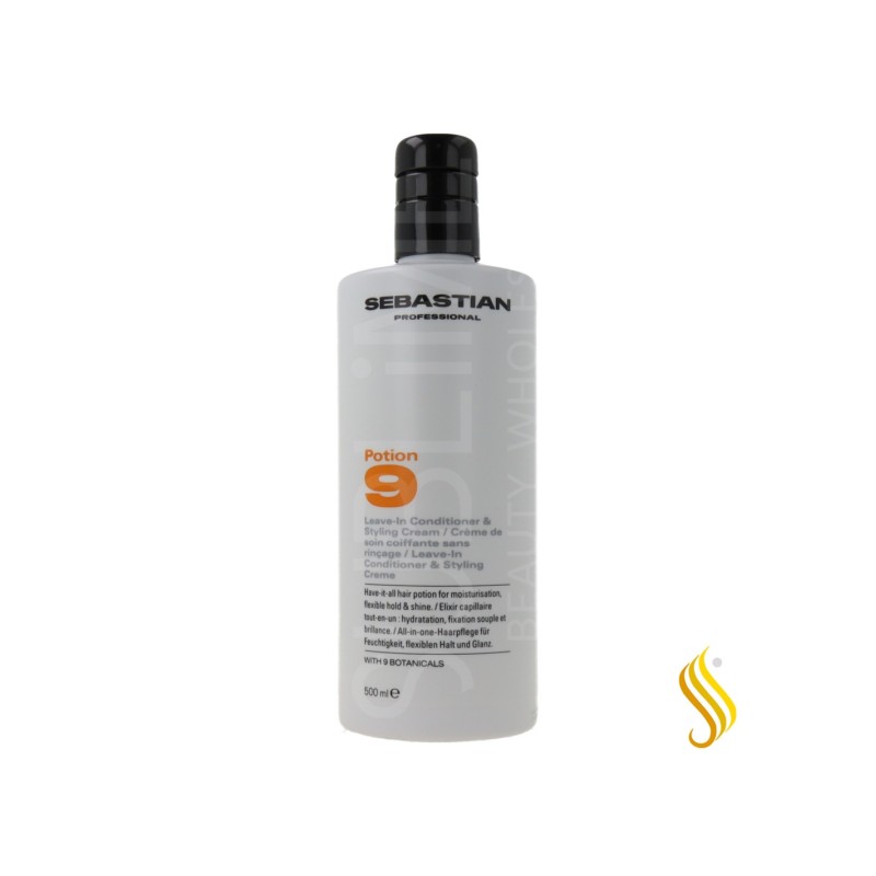 Sebastian Potion 9 Acondicionador Sin Aclarado y Crema de Peinado 500 ml Sebastian - 1
